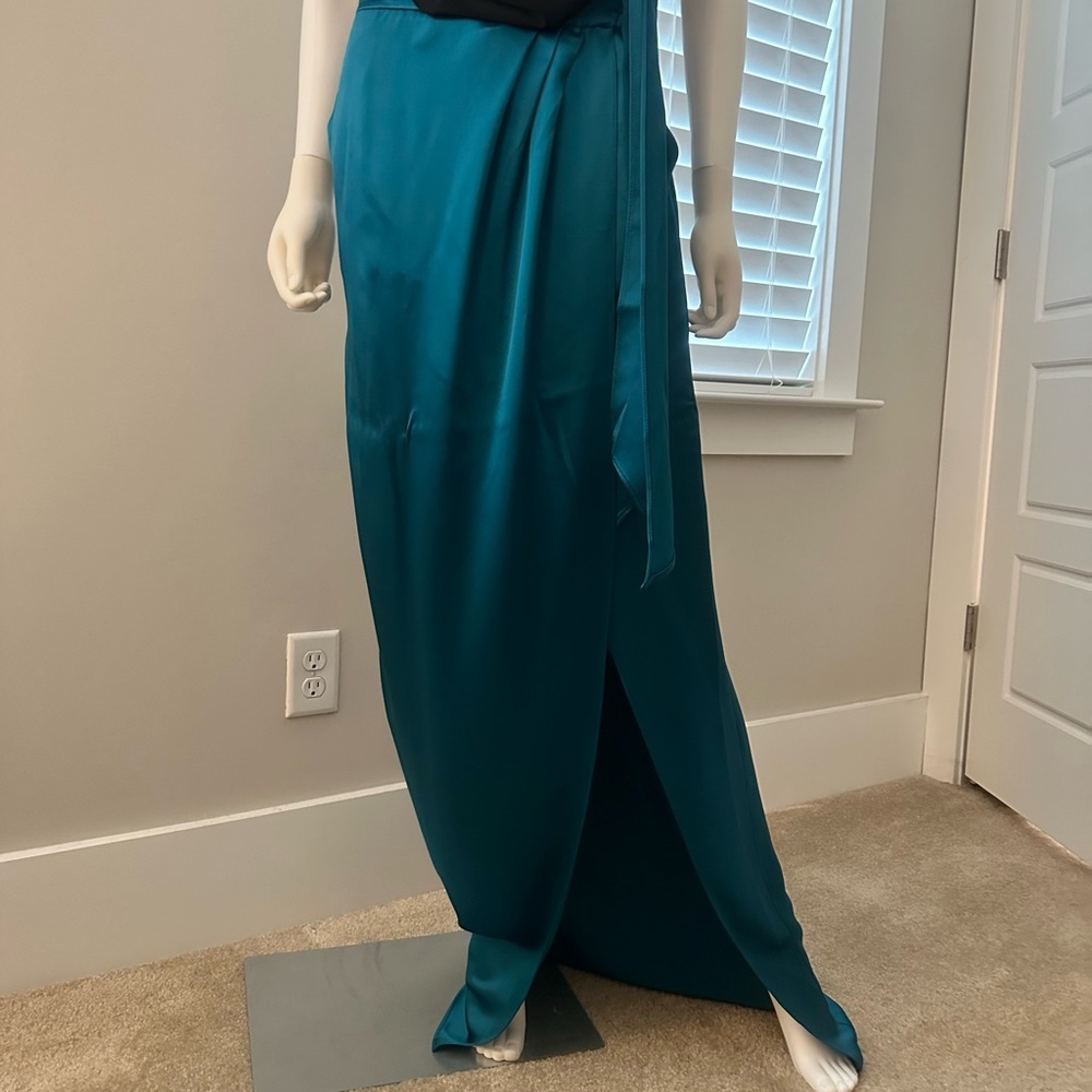 NONchalant Blue Maxi Wrap Skirt Resort Wear